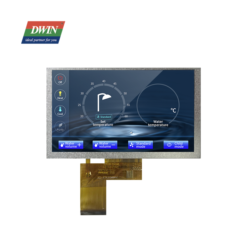 5.0 Inch High Brightness 900nit 800×480 RGB Interface IPS TFT LCD LI80480C050HA9098