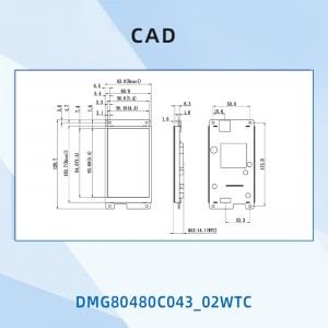 4.3 Inch HMI LCD Display  DMG80480C043-02W(Commercial Grade)